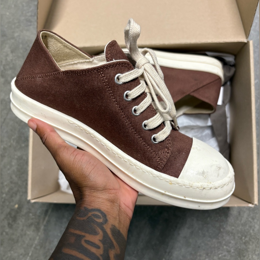 RICK OWENS Brown Porterville Slip On
